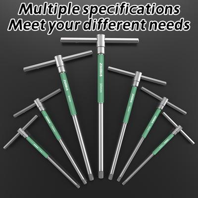 T/L 2/2.5/3/4/5/6/8/10 мм Отвертка Torx T-образная Шестигранный ключ Аллена Хромированный Т-образный ручной инструмент Удлиненный торцевой ключ