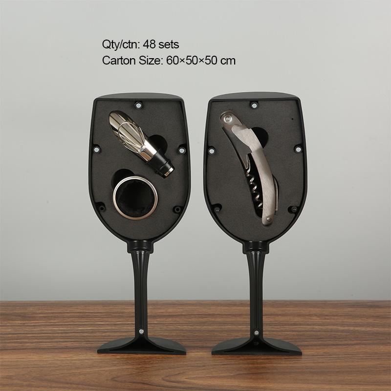 Bochen 2026 Bar Bottle Opener Set Various Combinations Wine Opener Set with Red Bottle Shape Stainless Steel Bar Tools Gift Set