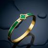 Four-leaf Clover Green Oil-dropping Bracelet Elegant, Simple, Light Luxury, High-end