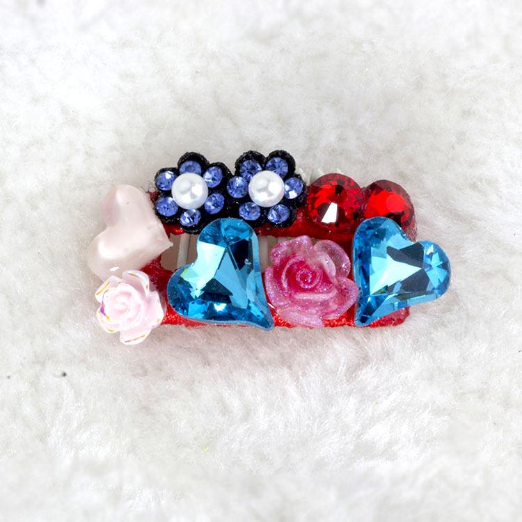 Алмазная заколка для домашних животных - Собаки и кошки - Подходит для йоркширского терьера, пуделя (тедди), шнауцера, мальтийской болонки