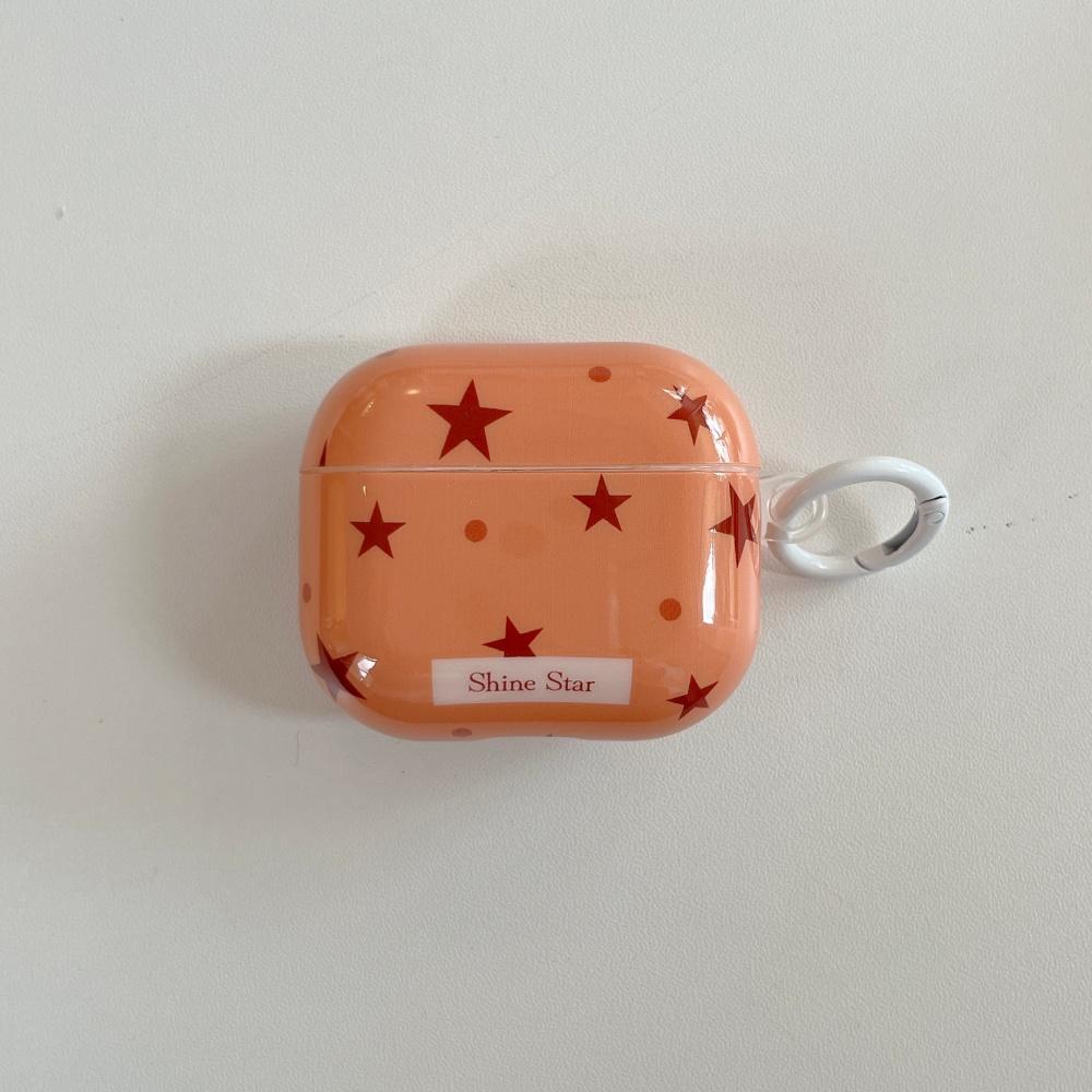 Чехол для наушников AirPods pro3 с принтом в горошек, звездочками и буквами, 4-е поколение, беспроводной Bluetooth, чехол для наушников Apple AirPods 1 / 2 поколения