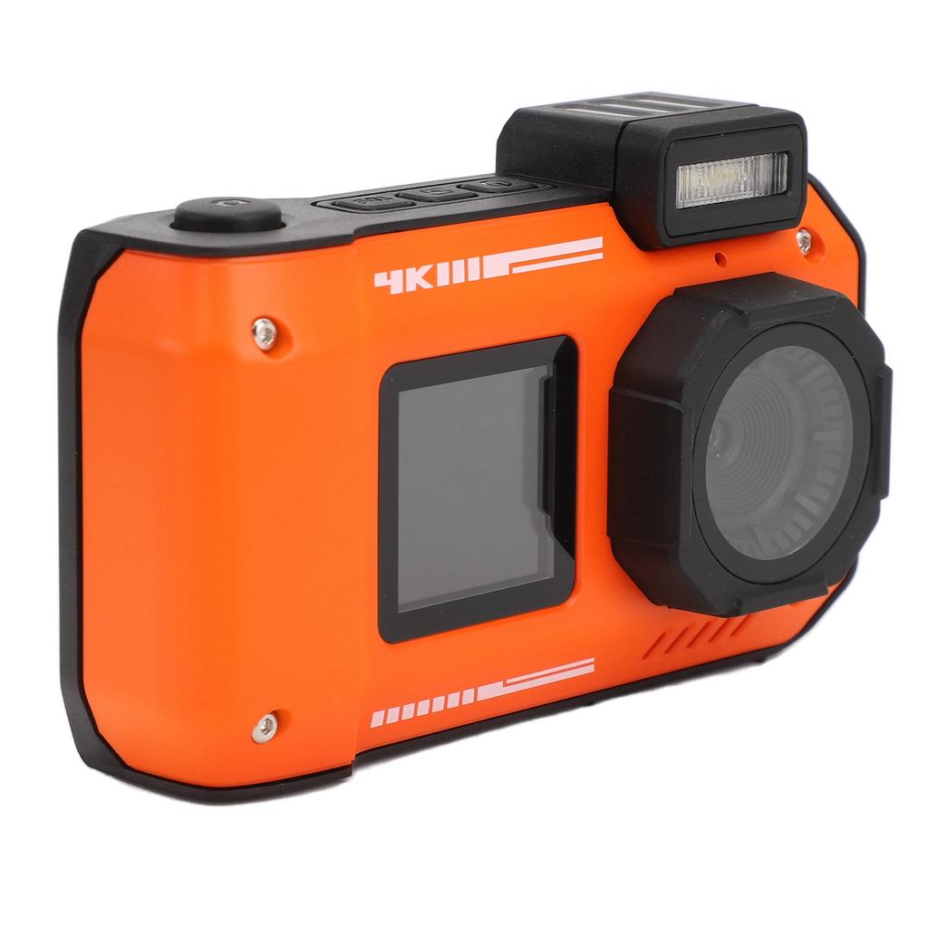 4K 65 МП Подводная камера Автофокус 2,88 дюйма 1,44 дюйма Двойной экран 2500 мАч 33 фута Водонепроницаемая камера Подводная цифровая камера для снорклинга