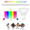 WiFi Smart Bulb RGB+W+C LED Bulb 5W GU10 Dimmable Light Phone APP Remote Control Compatible with