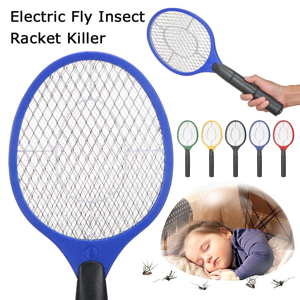 Mosquito Wasp Electric Fly Insect Racket Plastic Swatter Bug Electronic Mosquito Racket Outdoor