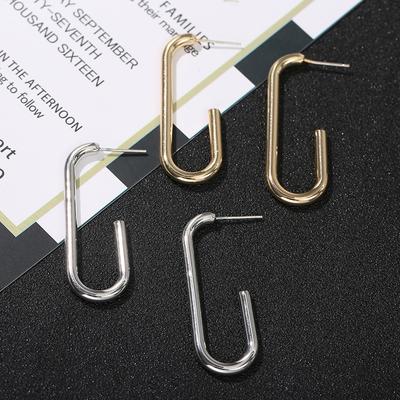Серьги-крючки Premium Sense Simple Korean Geometric, женственность, индивидуальность, текстура, холодный ветер, серьги Tide