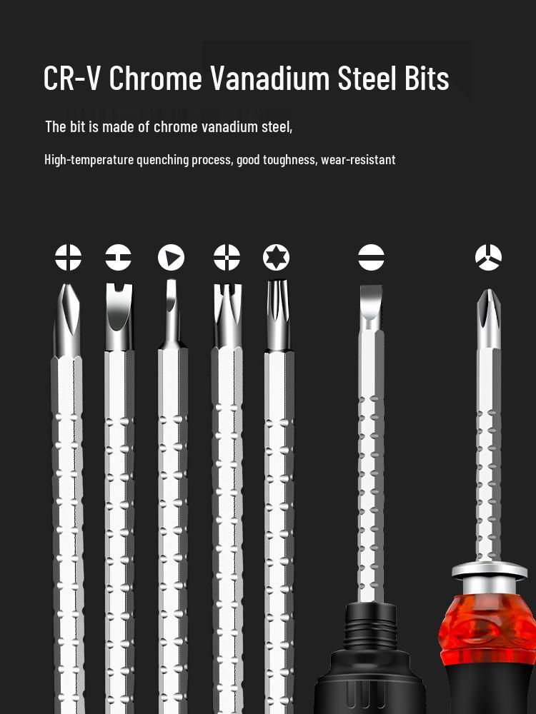 Набор бытовых отверток Gangtuo: Немецкие плоские, крестовые и большие отвертки для разборки.