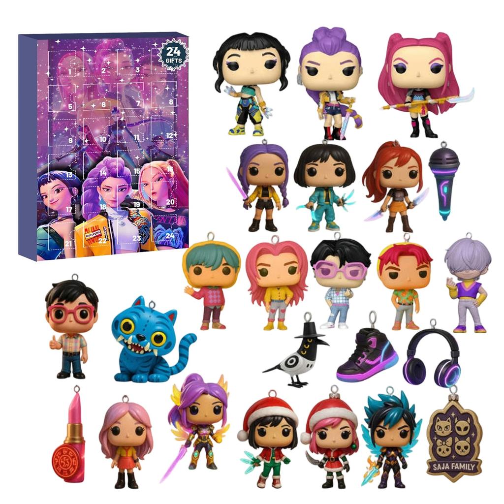3D Коробка-сюрприз WDoll, 24 куклы ждут, когда вы их распакуете, Рождественский подарок-сюрприз для друзей и детей
