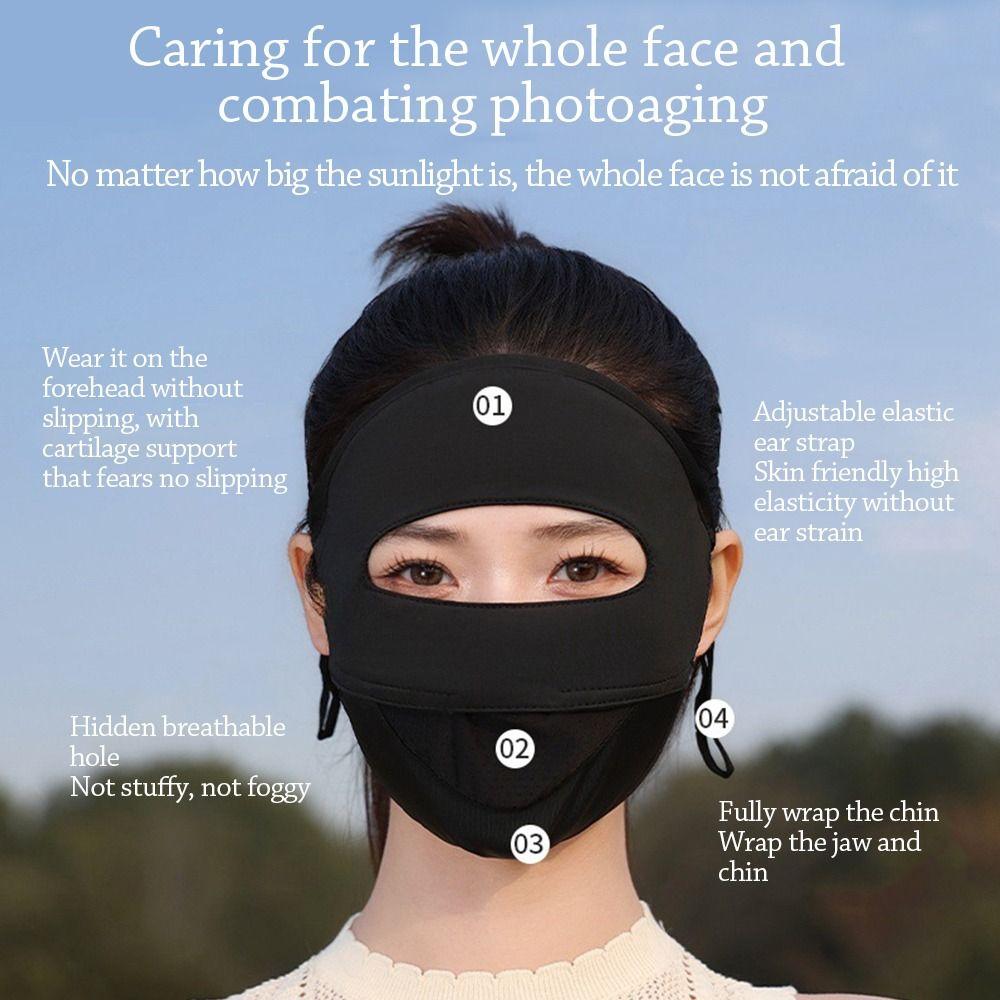 Quick Drying Sunscreen Mask Sun Protection Cycling Face Mask Fashion Face Cover Outdoor