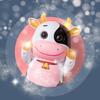 Kids Electric Cow Toy with LED Light Music Singing Dancing Cartoon Dairy Cattle Toy Toddlers Interactive Educational Movable Eyes Animal Musical Toy
