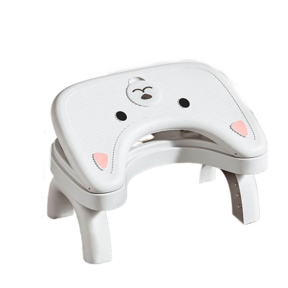 Foldable Folding Toilet Footstool Ergonomic Toilet Seat Under Desk Footrest Kids Potty Chair
