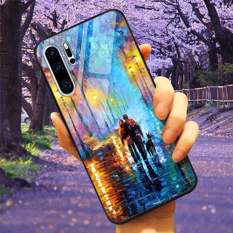 Чехол для телефона Huawei P30 Pro Lite Чехол Закаленное стекло Космический Волк Лев Funda для HUAWEI P30 Lite Роскошные чехлы P30Pro P 30 Кошка