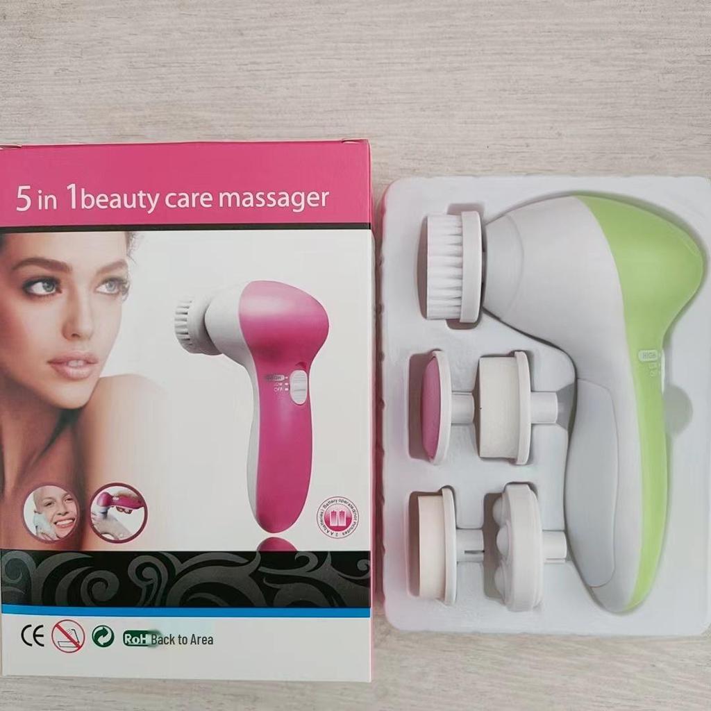 Электрическая щетка для умывания лица и массажер «пять в одном»