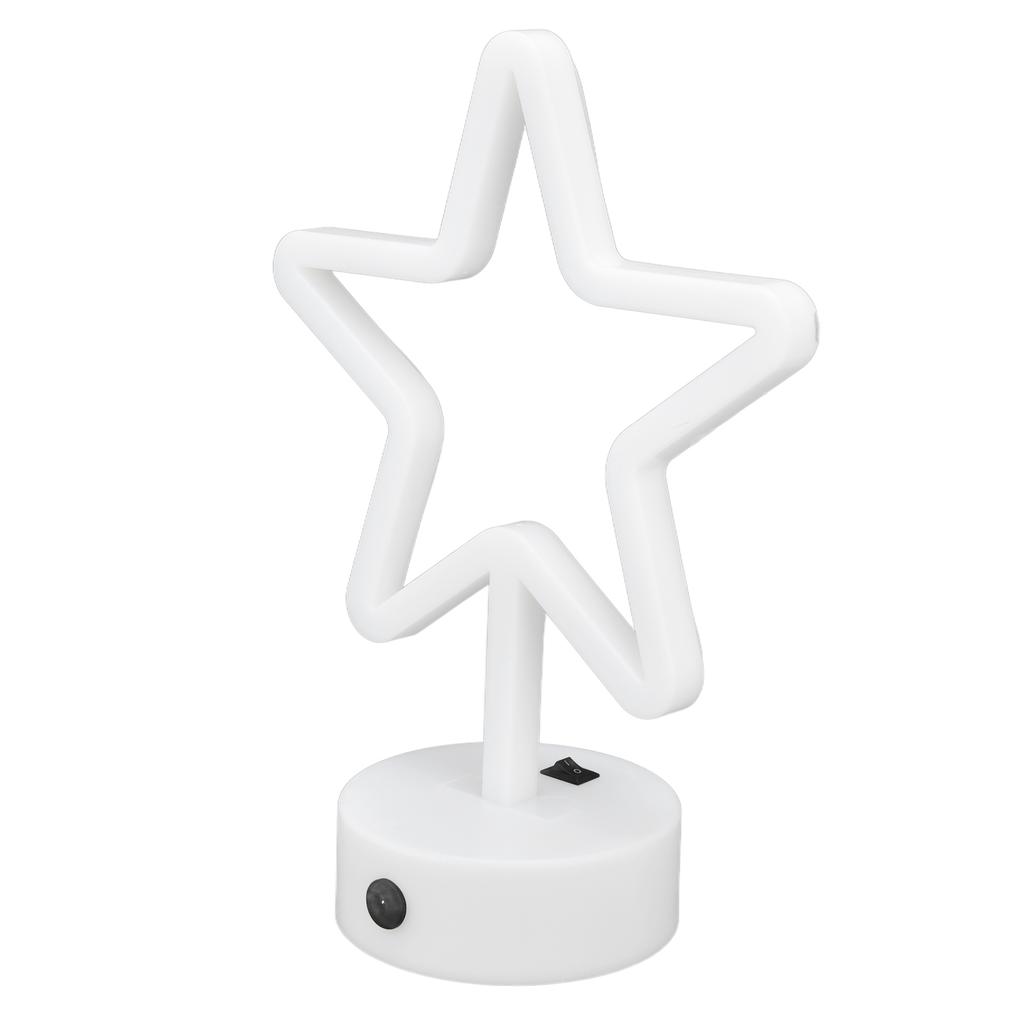 Светодиодная настольная лампа USB пятиконечная звезда теплый свет неоновая вывеска спальня бар праздничное украшение свет