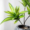 36 см 3 головки искусственная пальма пластиковая бамбуковая ветка тропические растения в горшках искусственная трава для домашнего настольного растения настенное украшение