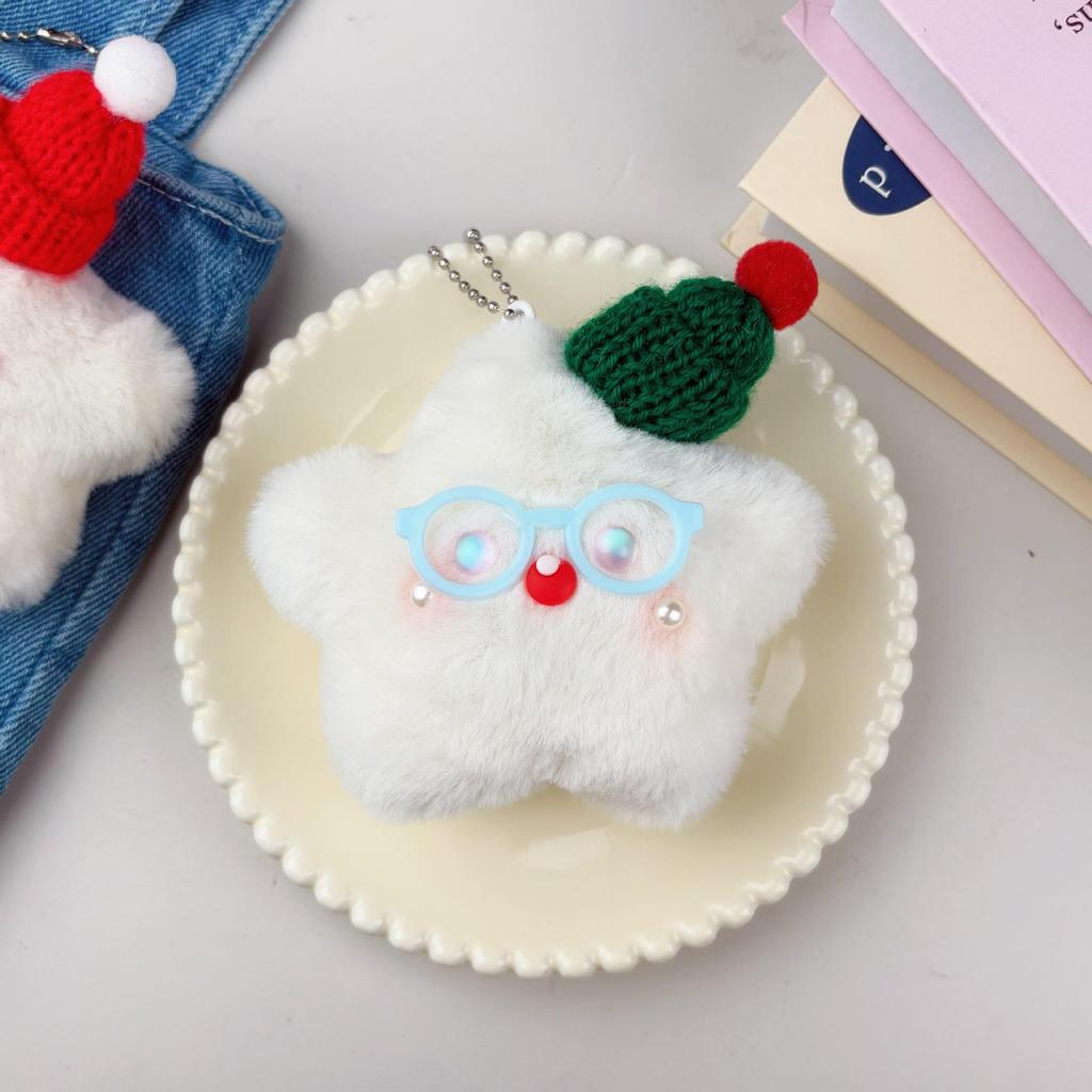 Звезда Пищалка Подвеска: Милый плюшевый брелок-подвеска, Идеально подходит для подарков и промо-акций на уличных прилавках