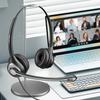 Wantek Гарнитура USB TypeC Бинауральная С шумоподавлением Микрофон и Онлайн-управление Проводные Наушники для ПК Подходят для Веб Дома Удаленного Колл-центра Четкий
