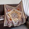 90*90 см Квадратный платок с ретро-принтом для женщин, шарфы из имитации шелка, банданы, роскошный дорожный шарф, элегантный хиджаб, шейный платок