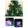 6Pcs Shining Christmas Balls with LED Light Pendants Refillable Ball Christmas Tree Hanging Ball