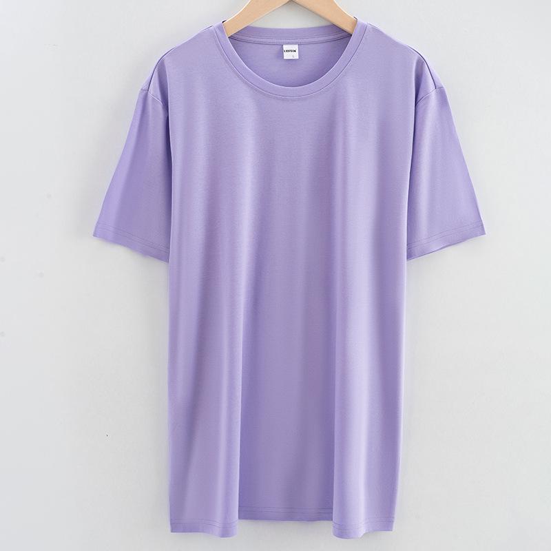 Новая 80 двухсторонняя мерсеризованная хлопковая мужская футболка белая синьцзянская хлопковая футболка с короткими рукавами мужская летняя повседневная футболка с круглым вырезом