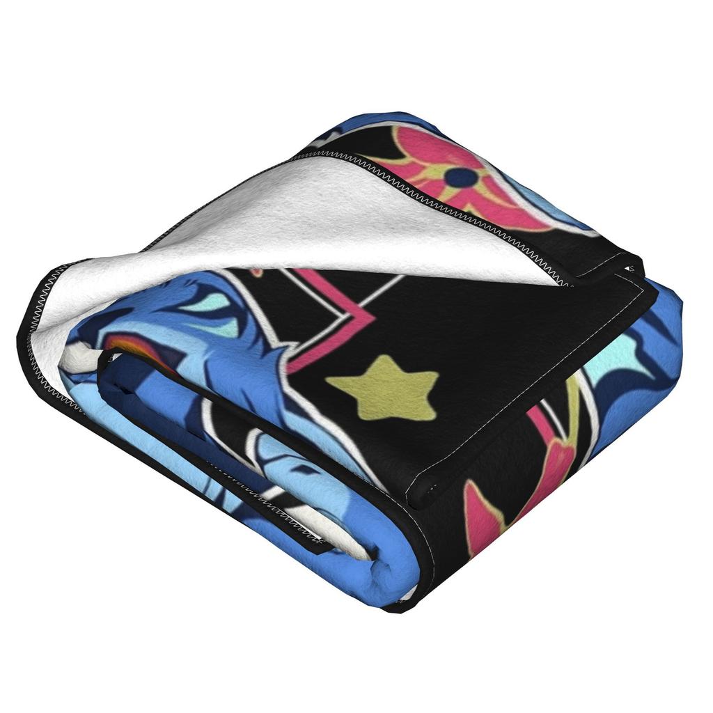 KPop Demon Hunters Huntrix Blue Tiger Derpy Blanket Super Soft Cozy Throw Blankets for Sofa 50x60 Inch Multi-size Bedspreads