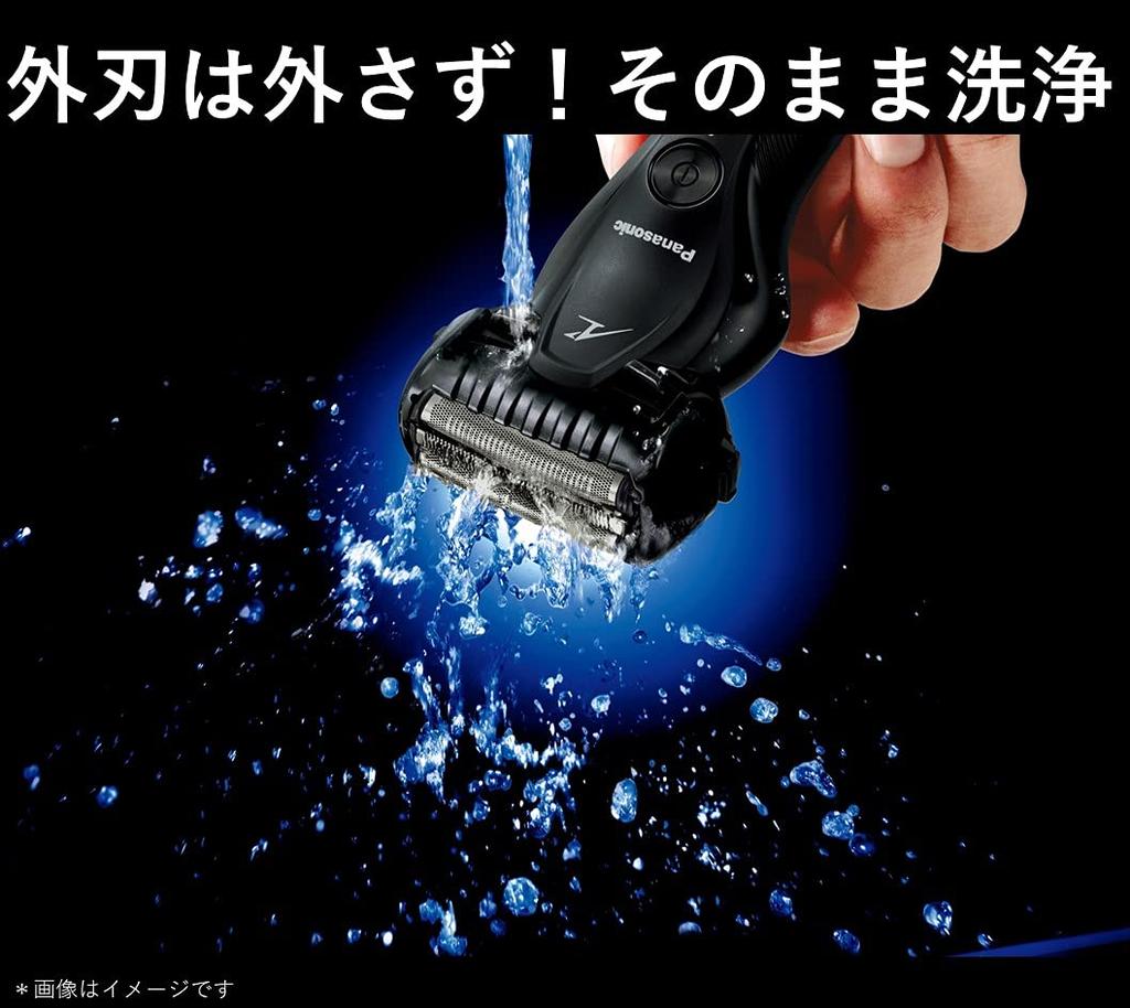 Panasonic Shaver Lamb Dash 3 Blades Bath Shaving Black Men's ES-CST2T-K