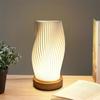 With Wooden Base LED Night Lamp Bed Head Lamp Desk Lamp Fashion Night Light  Gift