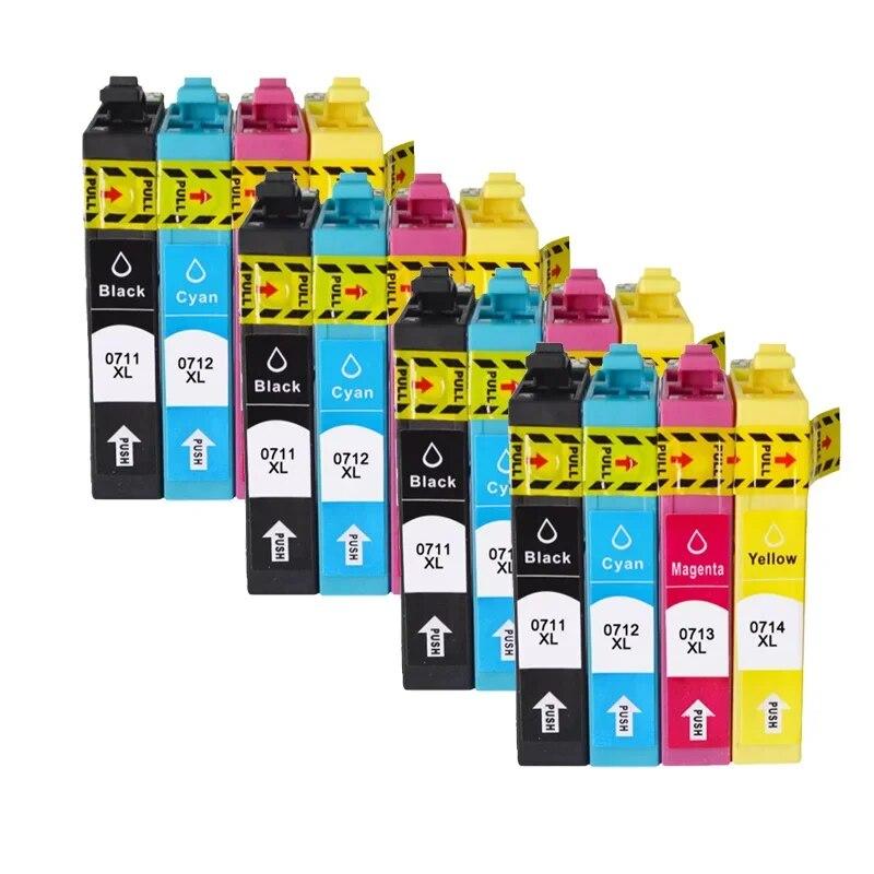 1-5 комплектов 71 0711 T0711 0714 чернильный картридж для принтера EPSON Stylus SX215/SX218/SX400/SX405/SX405WiFi/SX410/SX415/SX510W SX515W