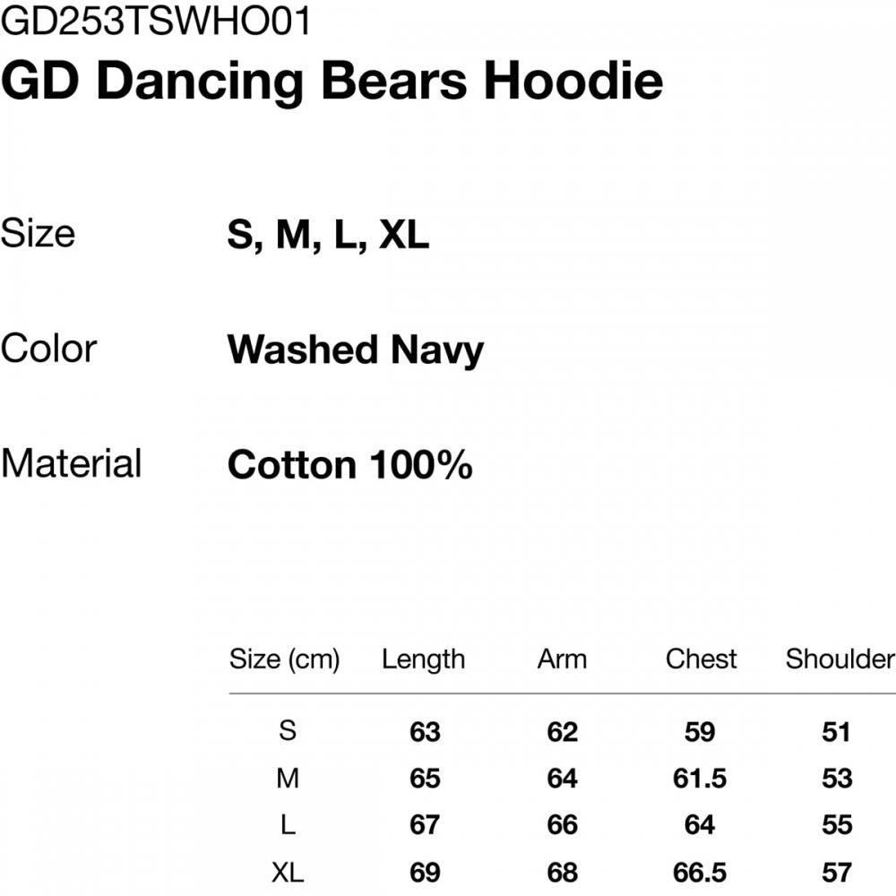 Thisisneverthat Gd Dancing Bears Hoodie Gd253tswho01