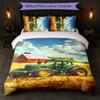 John Deere Print 3Pcs Duvet Cover Set 1 Duvet Cover and 2 Pillowcases Soft Bed Linen For Household Bedroom