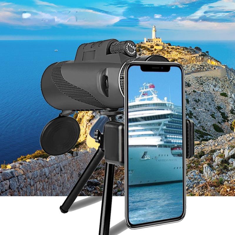 High-Power 40X60 Monocular Telescope & 80X100 HD Night Vision Binoculars for Outdoor Use