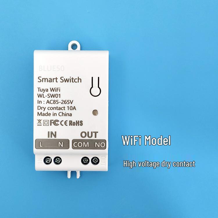 Умный коммутатор Tuya WiFi: Постоянное напряжение 12 В/24 В с WiFi и пультом дистанционного управления 433 для управления дверным замком или освещением