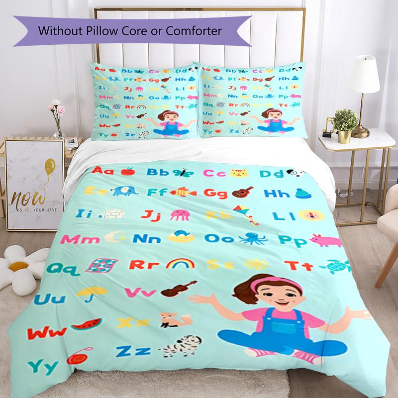 3pcs Ms. Rachel2 pattern bedding set duvet cover set includes duvet cover &pillowcases, perfect all season bedroom decoration & gift