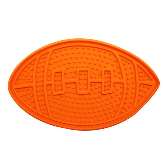 Pet Lick Mat, Suction Cup Slow Feeder Mat, Prevents Choking, Rugby Ball Shaped Silicone Licking Mat for Indoor Cats And Dogs