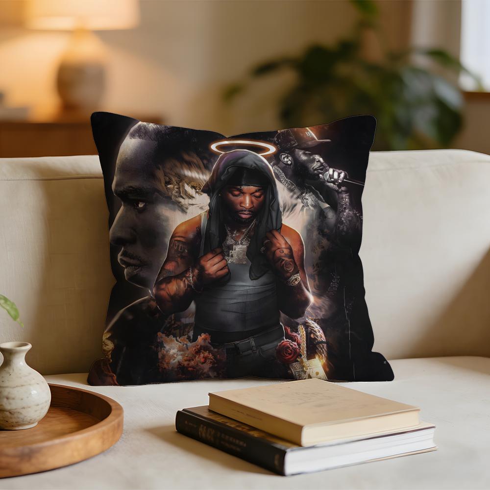 Rapper KKing VVon Cushion Cover Short plush pillowcase for bed sofa carwashable