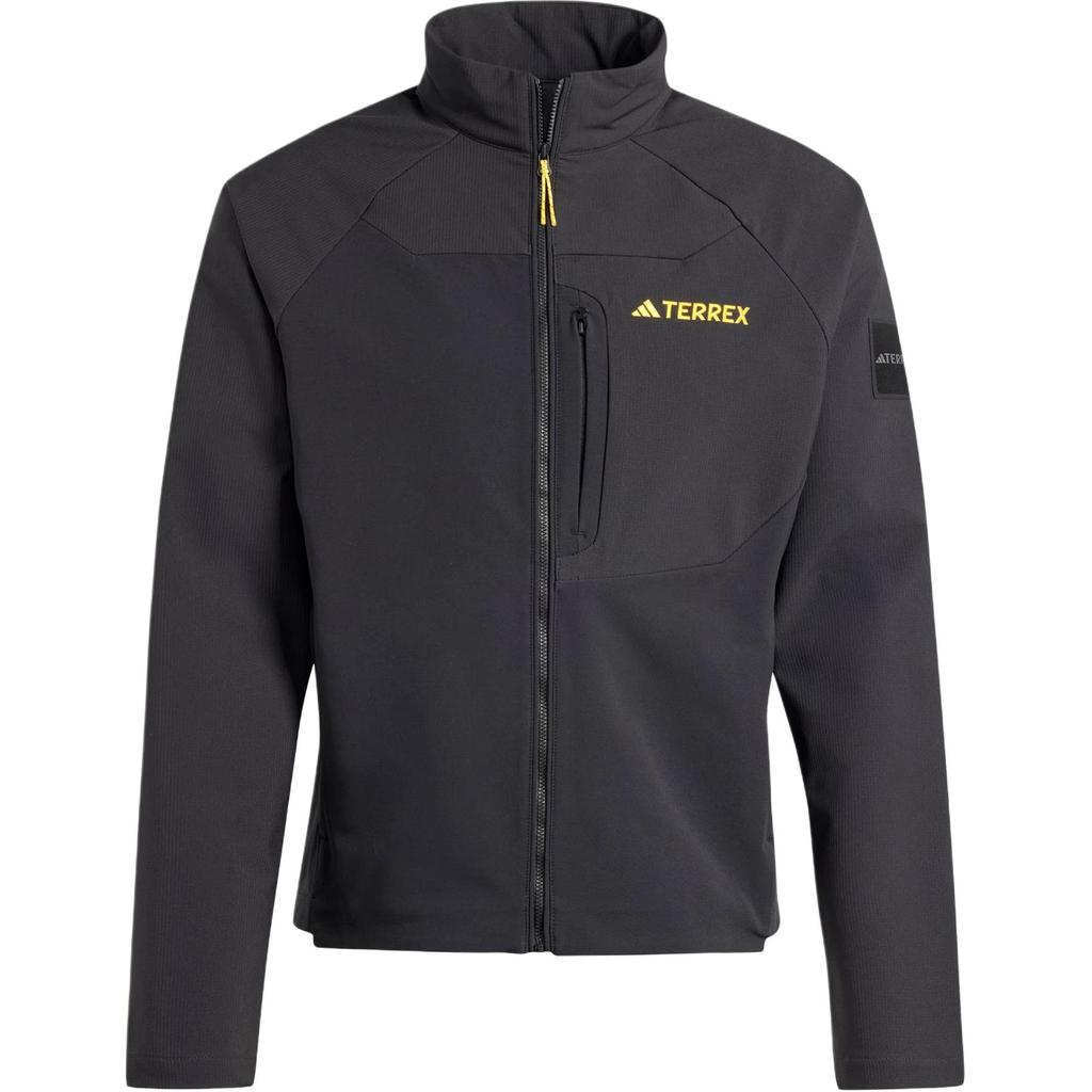 Adidas X National Geographic Collaboration FW24 Softshell Stand Collar Casual Long Sleeve Jacket Men Jackets Black IX7920