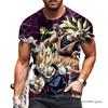 Летние мужские дышащие топы для зала Goku Dragon Ball