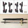 3-ярусная настенная подставка для катаны, держатель, деревянная, настоящая японская катана, самурайская сабля, стойка для хранения мечей, органайзер для демонстрации ножей