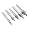 5 Pcs Carbide Burr Double Cut   Files with 6mmCelsius0.24in Shank for Engraving Polishing Drilling