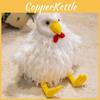 Longhaired Chick Plush Toy Cartoon Chicken Stuffed Animal For Kids And Collectors
