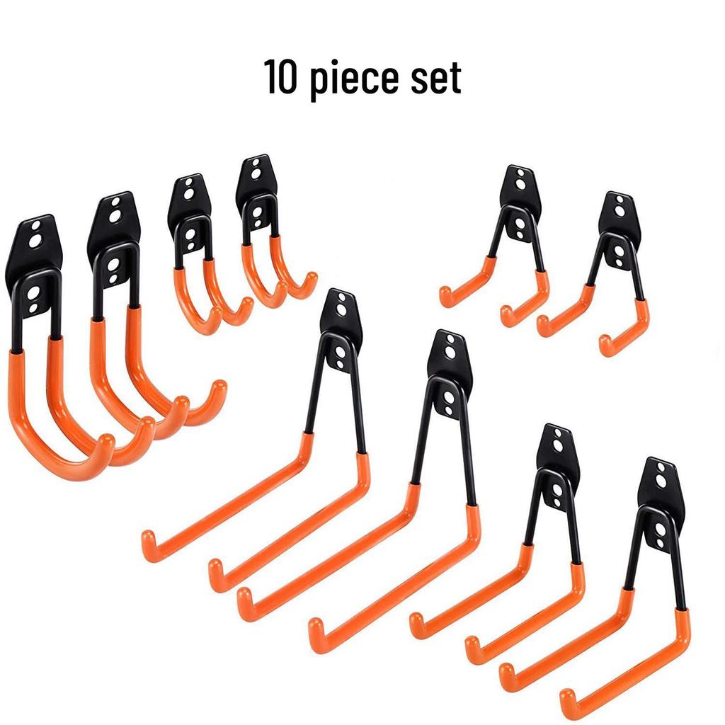 Сверхпрочные металлические крючки для гаражных и садовых инструментов