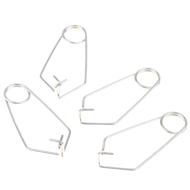 Spring Wire Rope Sleeve Clip 4/8PCS Lightweight Sturdy Cable Holding Clip for Backpacking Camping Gear Organization