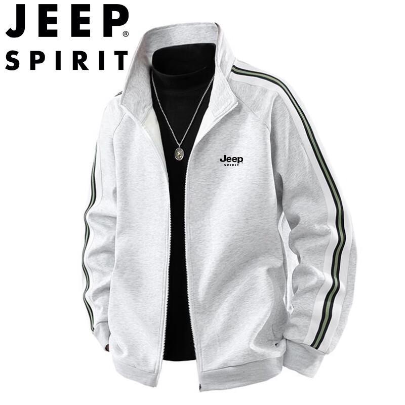 Мужская полосатая повседневная куртка JEEP SPIRIT с воротником-стойкой