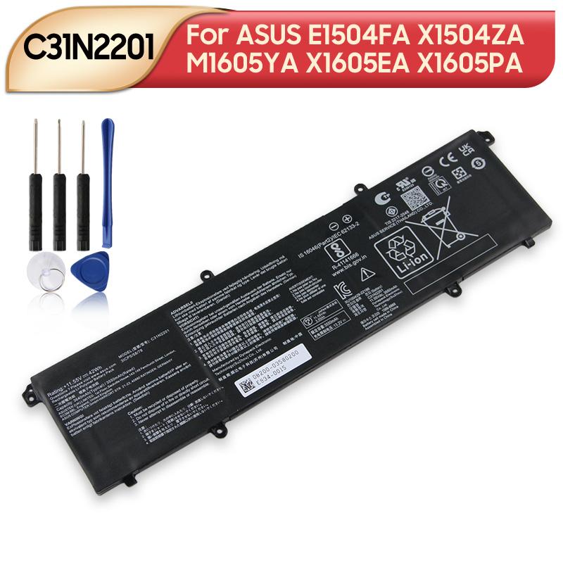 Аккумуляторная литиевая батарея для ноутбука ASUS Vivobook 16 X1605PA X1605ZA F1504ZA Go 15 E1504GA C31N2201 3640 мАч