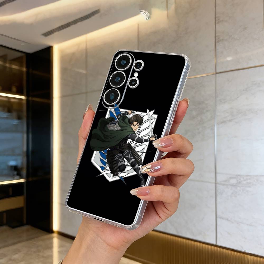 A-ttack -on -Titan -Eren Y-Yeager Phone Case For Samsung S25,S24,S21,S22,S23,S30,Ultra,S20,Plus,Fe,Lite Transparent Cover
