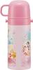 Skater Stainless Steel Kids Water Bottle with Straw and Disney Princess 2-Way Cup, 350ml, 22, Girls, SKCP3-A