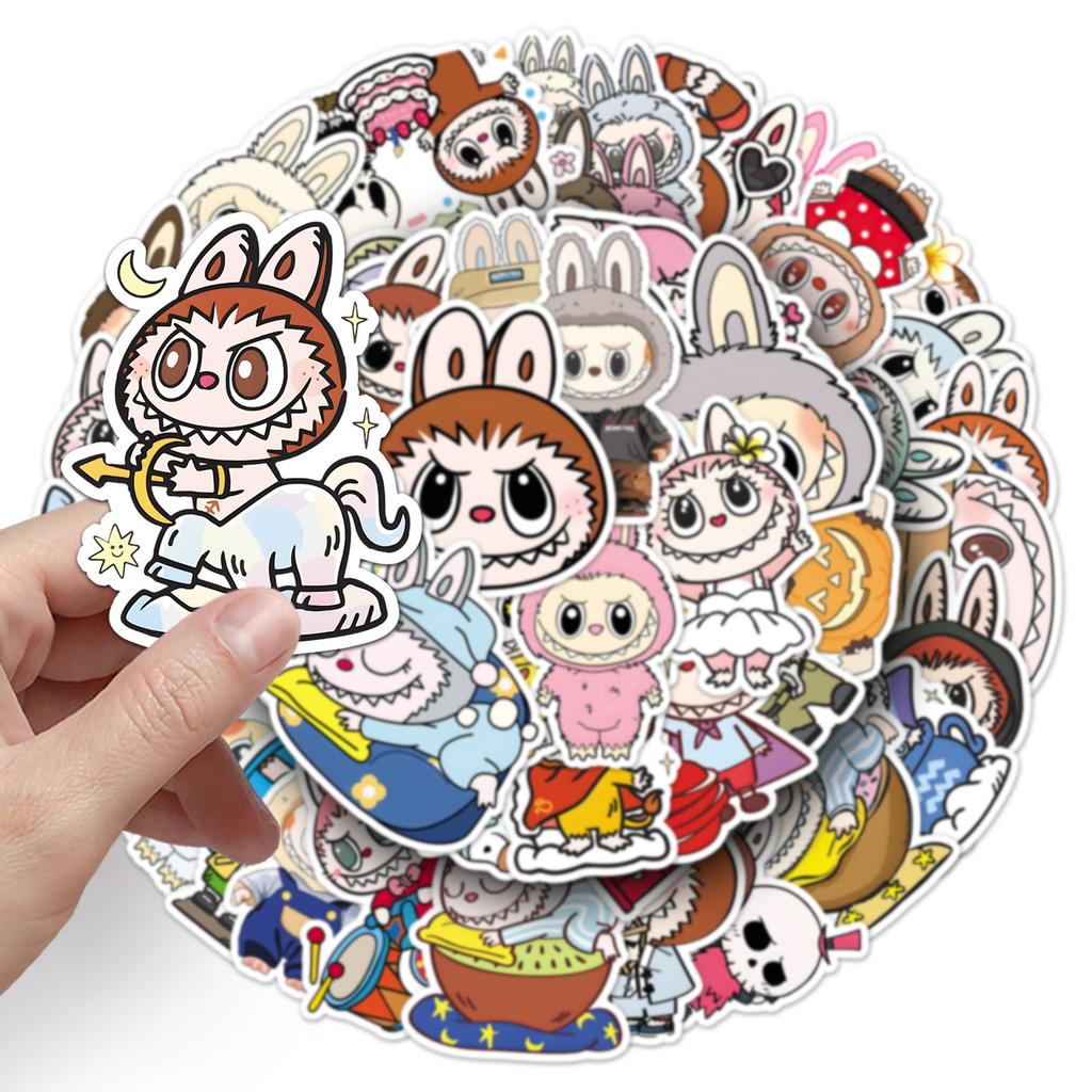 50 Rab Graffiti Stickers Personalized Cartoons Cute Tide Play Decorative Mobile Phone Case Water Cup Stickers