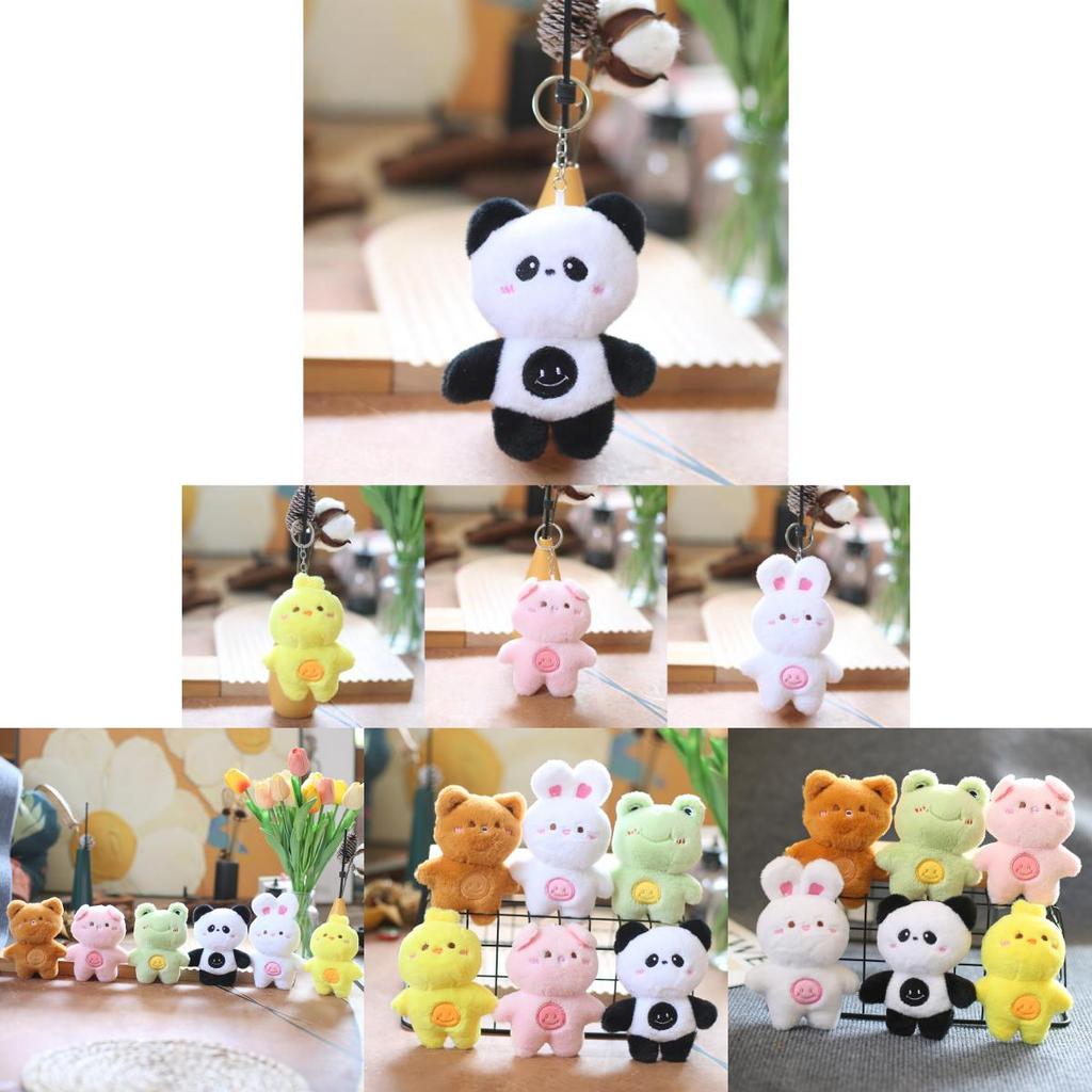 Super Soft Mini Animal Plush Keychain Pp Cotton Filled Cute Bag Decoration