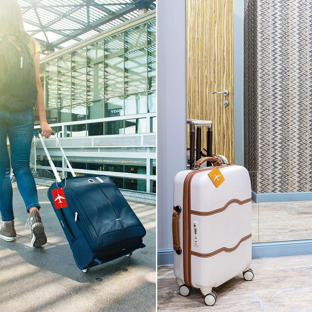 Идентификаторы Многоразовые Алюминиевые Металлические Бирки с Веревками Бирки для Багажа Путешествий Бирка для Сумки Бирки для Чемоданов