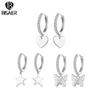 Dynamic Heart-Shaped Ear Clips Earrings for Women Star Butterfly Earrings