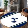 1pc T-Tottenham Hotspur  Carpet, Round Rug, Comfortable, Suitable for Entryways, Living Rooms, Office, And Bedrooms, Christmas Decoration